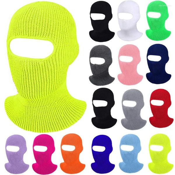 Boinas de chapéu de esqui de moda de 1 buraco de esqui máscara máscara cheia de pano de borboleta de inverno Balaclava para gorro esportivo ao ar livre