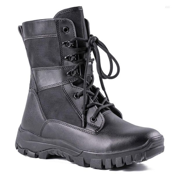 Stiefel Armee Boot Männer Wüste Taktische Militärische Herren Arbeit Safty Schuhe Schnürung Kampf Größe 3846