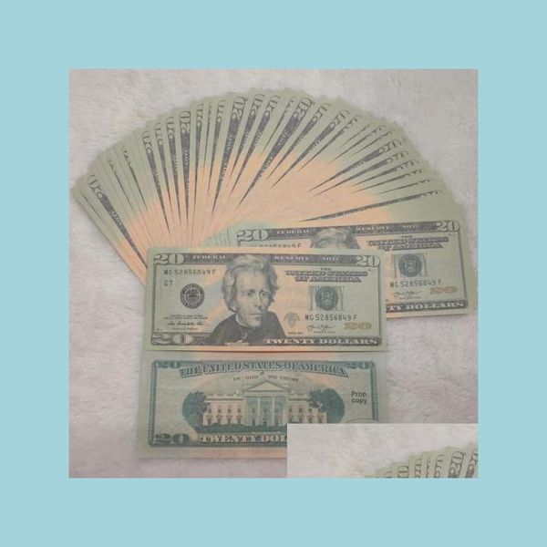 Andere festliche Partyzubehör USA Dollor Banknote Geld Dollar Prop Papier Geschenk Party Spielzeug Währung Spielzeug Gefälschte Kinder Neuheit Film Dhskr