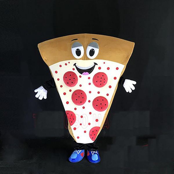 Costume della mascotte della pizza Formato adulto Mascotte Mascota Carnival Party Cosply Costume Dress-up Suit