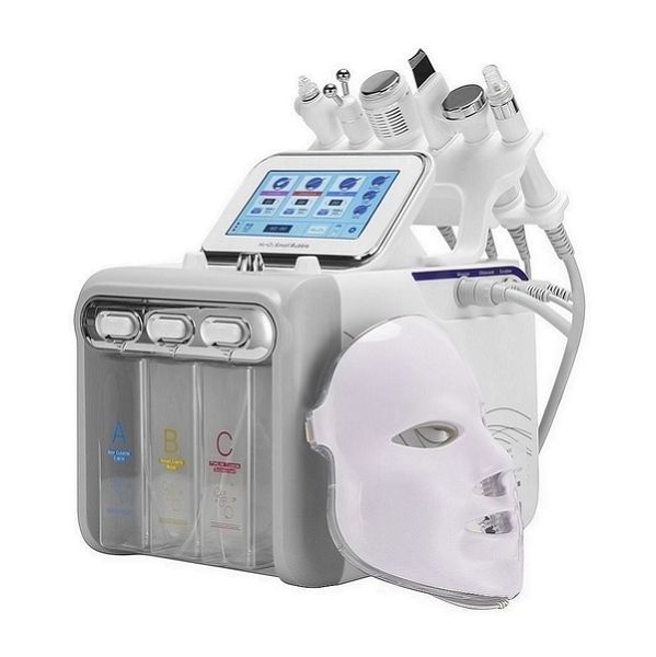 Attrezzatura di bellezza multifunzionale 7 in 1 Hydra Dermoabrasione Peel Clean Skin Care Light RF Vacuum Face Pulizia della pelle Hydro Water Oxygen Jet Peel Machine