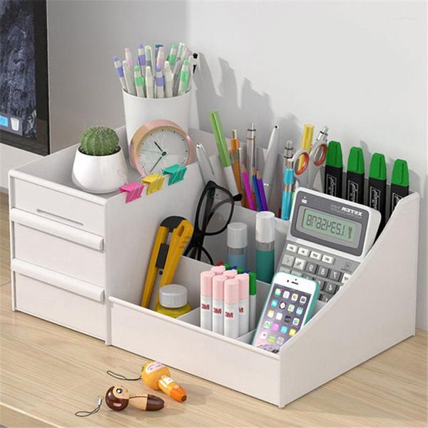 Aufbewahrungsboxen Kosmetik Make-up Organizer mit Schubladen Kunststoff Badezimmer Hautpflege Box Pinsel Lippenstift Halter Organizer Storag1915