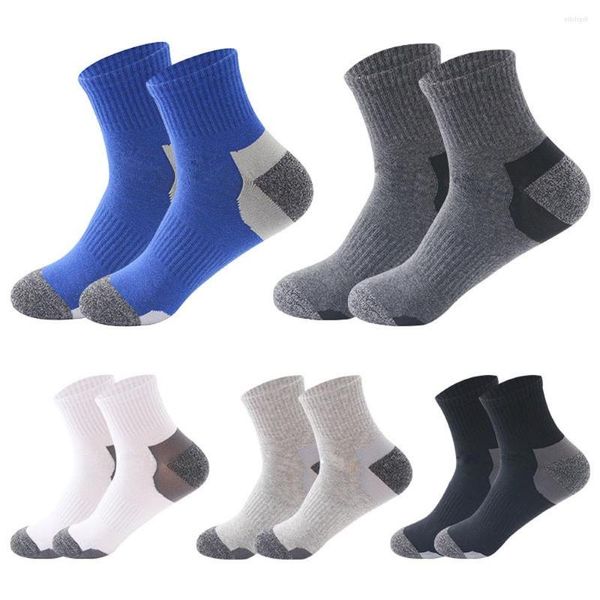 Meias masculinas 5 pares/lote masculino de algodão listrado vestido de festa de boa qualidade