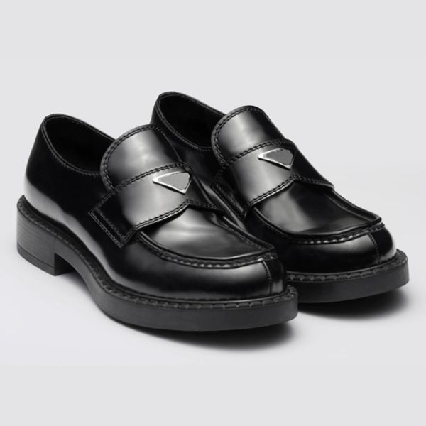 Sapatos de vestido masculino Cocos de couro escovados Tamanho de couro genuíno 38-46 Modelo RL426