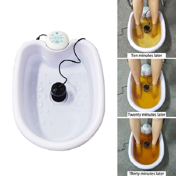 Gadget per la salute Detox Ionic Foot Spa Bath Massager Machine Pediluvio elettrico Cleanse Footspa Vibrante Whirlpool Care Array Aqua Health Therapy