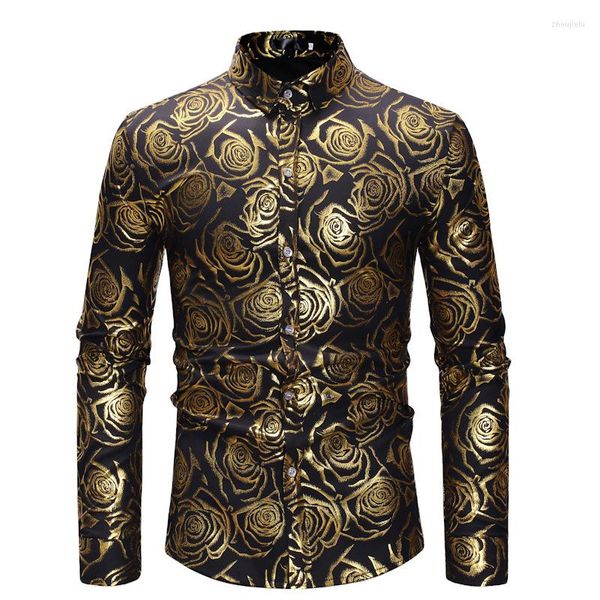 Camisas casuais masculinas para homens pretos rosa bronzeador de luxo de luxo de luxo de vestido de vestido de vestido de casamento de casamento de casamento