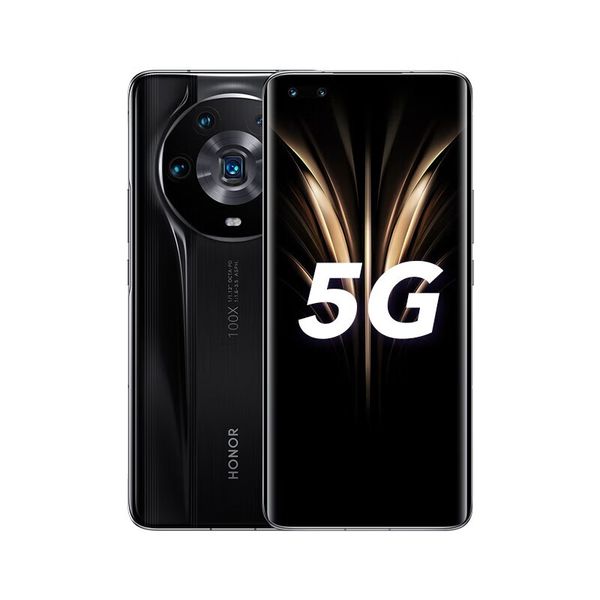 Оригинальный Huawei Honor Magic 4 Ultimate Edition 5G Мобильный телефон 12 ГБ оперативной памяти 512GB ROM Snapdragon 50MP NFC Android 6,81 дюйм Идентификатор идентификатора отпечатков пальцев 3D Смарт -мобильный