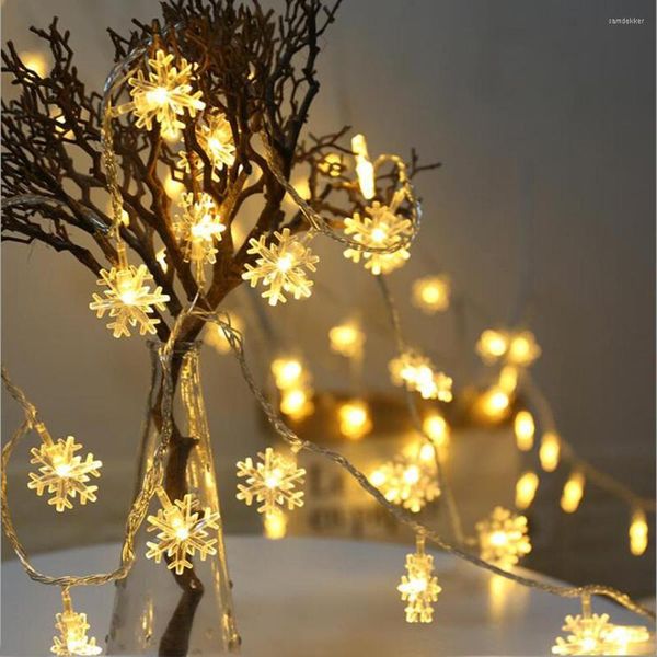 Stringhe Ghirlanda di Natale Anno 40PCS Stringa di luce a LED Illuminazione natalizia impermeabile per esterni per festone di strada deco di feste di fate