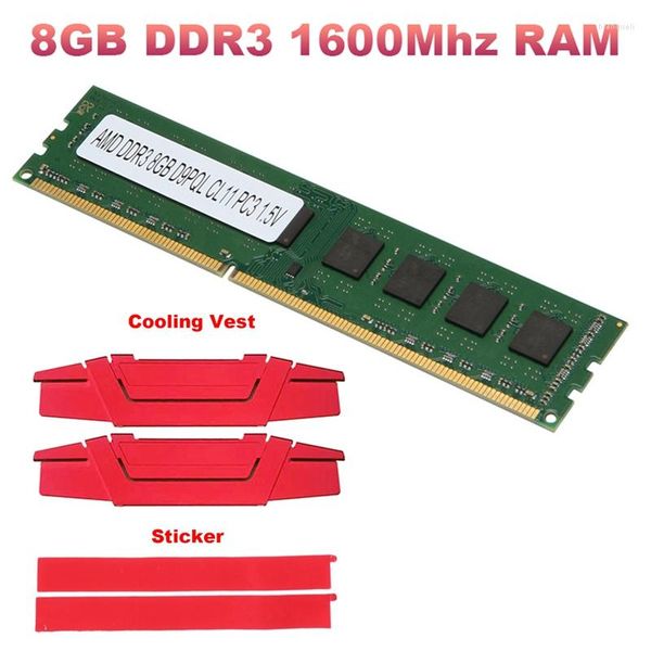 RETRO DE CONFORMAÇÃO DE RAM RAM PC3-12800 Memória de 1600MHz