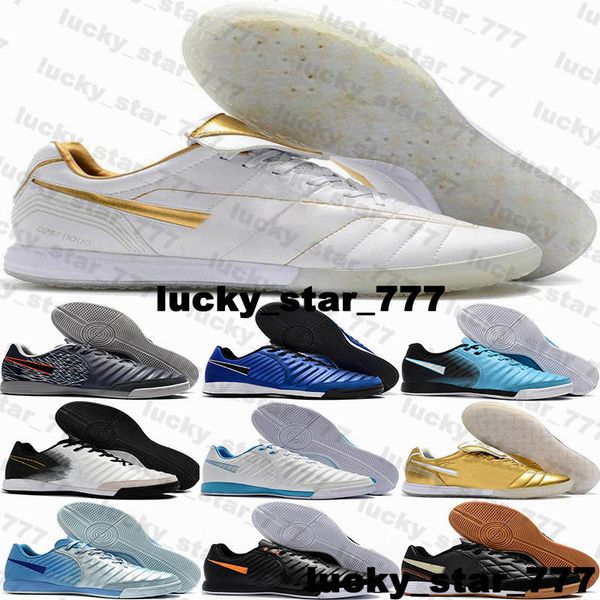 Fußballstiefel R10 Fußballschuhe Lunar Tiempo Legends 7 Elite IC in Fußball -Stollen Größe 12 EUR 46 US 12 US12 Sneaker Mens Botas de Futbol Indoor Rasen Schwarz Fußball -Fuß