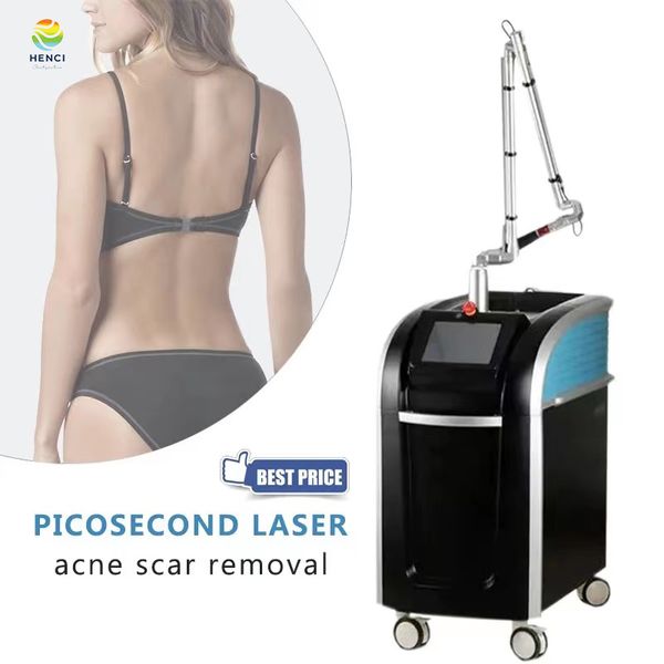 Picosecond Laser, подходящий для всех цветов, удаление татуировки и 755 нм 532 нм 1064 нм темное пятно Удаление шрамов от прыщей Удаление пико-лазера.
