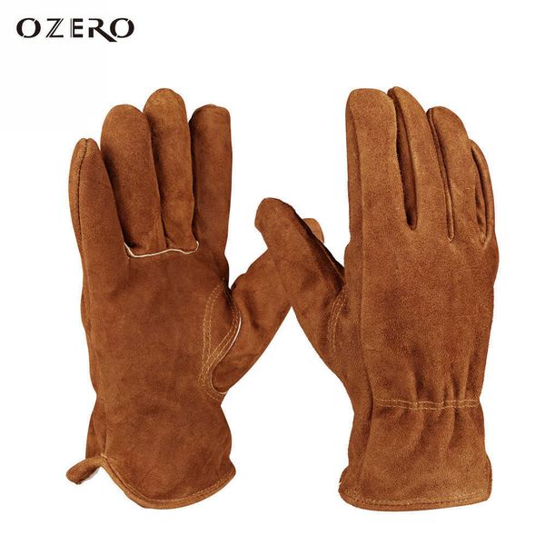 Лыжные перчатки Ozero Work Heat Cowhide Winter Теплый мотоцикл сноуборд.