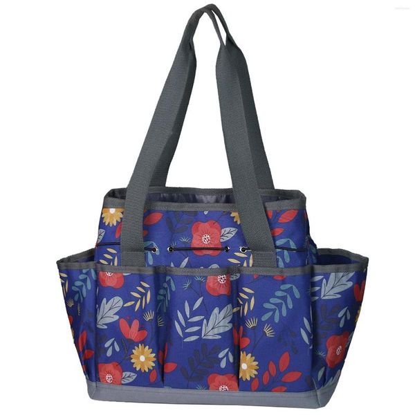 Bolsas de armazenamento Garden Garden Bag Tote com bolsos profundos Organizador para mulheres de jardineiro