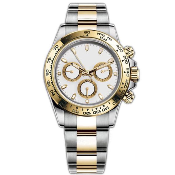 Uhr für Männer gefälschte Uhren Automatische Designer Montre de Luxe 41mm Faltschließe Gold Hardlex Wasserdichte Stoppuhr luxuriöse Armbanduhr Markenuhren dhgate
