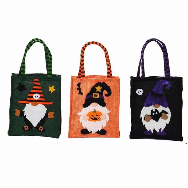 Decora￧￵es de Natal Handbag Kids Gift Candy Bag Sacos de linho para festival Party Faceless Doll Wholesale Sea Shipp GCC11