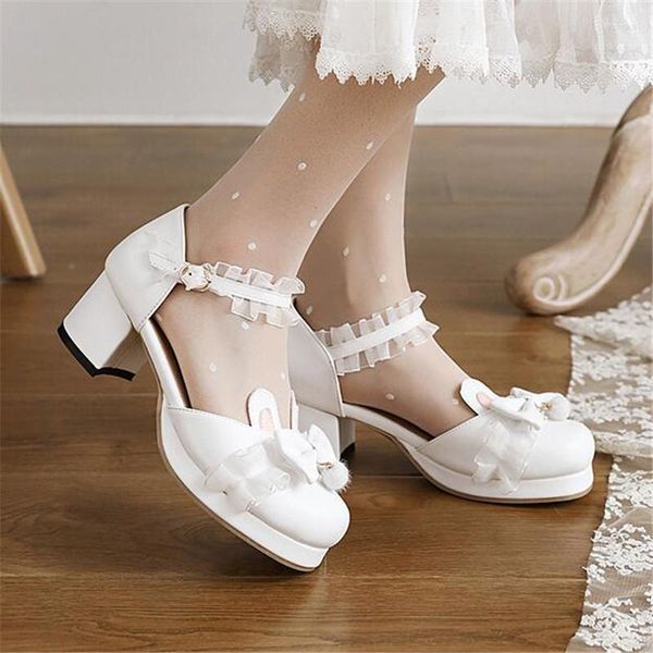 Pantaloncini Ragazza Tacchi alti Sandali rosa Bambini Scarpe da principessa Lolita Studenti con paillettes Ballano Taglia 30-40 Sandalo per bambini