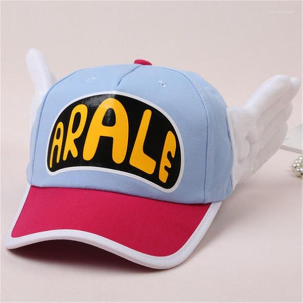 Caps de bola 10pcs / arale angel beisebol bombardeiro chapéu alado