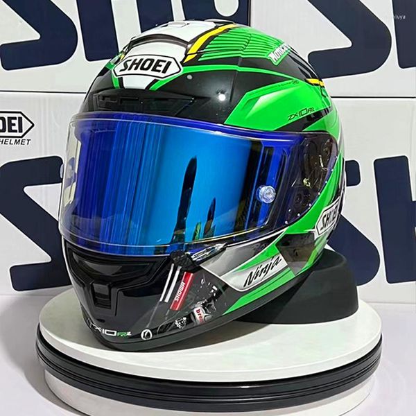 Caschi moto X14 Casco X-Fourteen R1 60th Anniversary Edition Verde Integrale Racing Casco De Motocicle