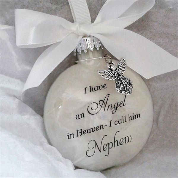 Weihnachtsdekorationen, Ly Family Souvenir Ornament, personalisierter Federball-Engel, Weihnachtsbaum-Anhänger für Zuhause, Wohnzimmer, Schlafzimmer