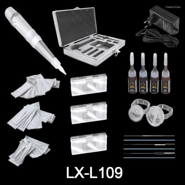 Tattoo Guns Kits Intelligente Maschine Stift Kit Digitale Permanent Make-Up Augenbrauen Lip Liner Microblading Tipps Tinten Ring Tasse Set