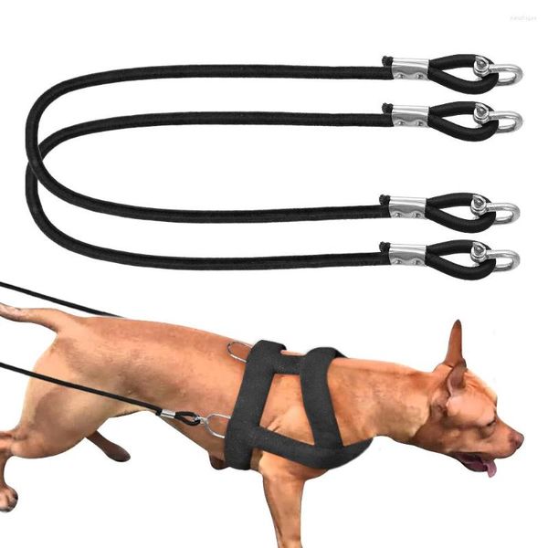 Colarinhos de cachorro, peso durável puxando coleira de 120 cm de treinamento de animais de estimação corda para cães grandes médios Pitbull Products 2pcs