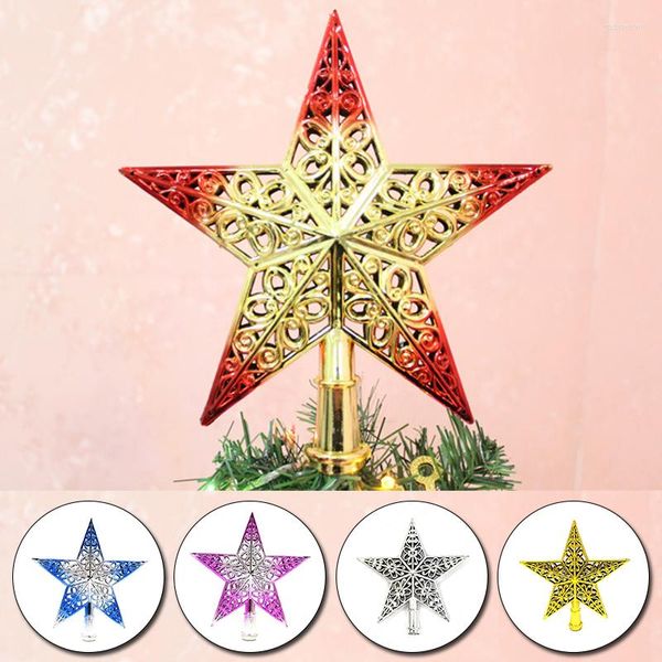 Decorazioni natalizie Tree Top Sparkle Stars Hang Xmas Decoration Ornament Treetop Topper Forniture Home Decor