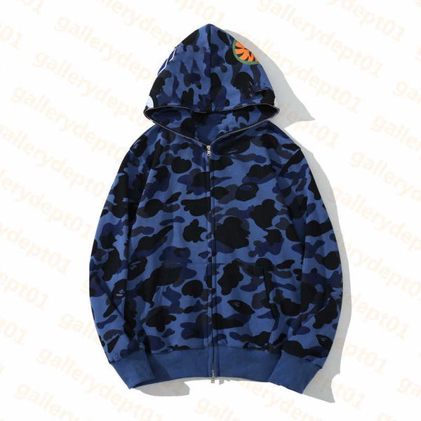 Felpe con cappuccio da uomo Felpe squalo Sport felpa con cappuccio da uomo designer felpe con cappuccio da donna con zip camouflage bagliore abiti puri felpe in cotone stampa luminosa oversiz