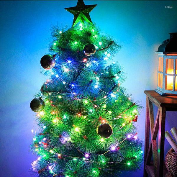 Decorações de Natal Decoração de Árvore DC 5V LED Pixel Control Luz de String Usb Interface Marquee Water Holiday Atmosfera