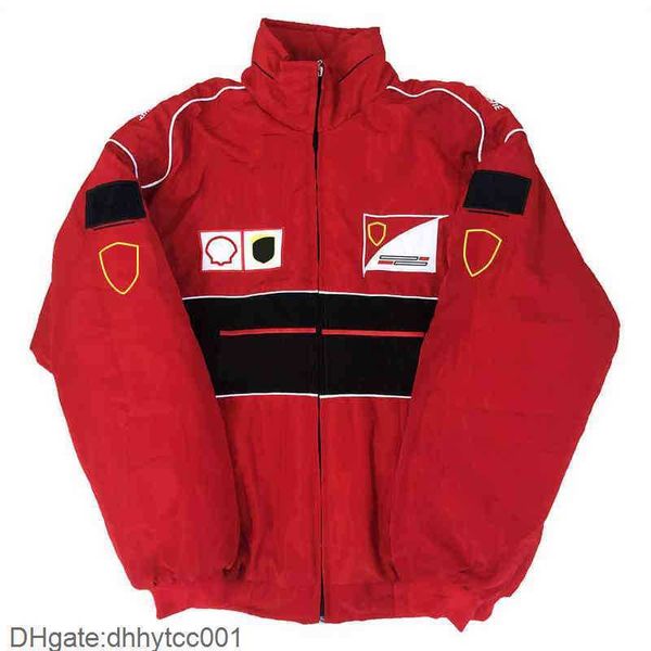 Мужские куртки, куртка Формулы-1, гоночный костюм, мотоциклетное пальто для велоспорта, командное осенне-зимнее хлопковое мужское пальто с длинными рукавами Uzn3 PGT9
