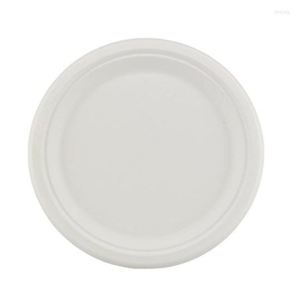 Dinnerware Conjunta compostável 7 polegadas 9 Placas pesadas 25 PACK PACK ECO-FILIDADE PAPEL DE CANA DESCURSO DESPONSÁVEIS