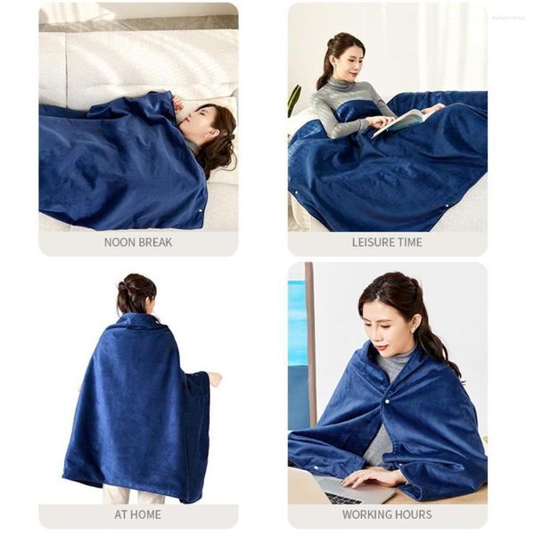 Одеяла 1 установлен удобный прямоугольный быстрый потепление зимнего большого электрического броска пончо для подогреваемого матраса одеяло