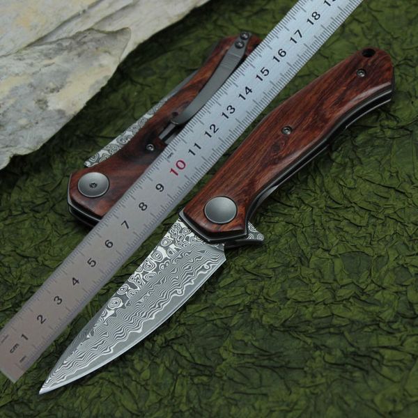 1PCS KS4020 FANDA FLIPPER VG10 DAMASCUS AￇO