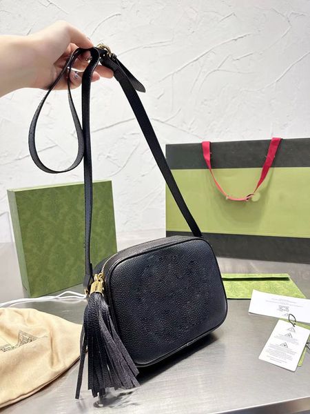 Kadınlar soho omuz çantası disko crossbody çanta cüzdan tasarımcıları lychee deri çanta moda saçak haberci kılıf çanta