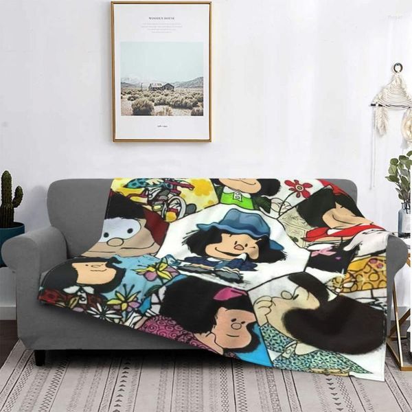 Одеяла аниме пледа мафалда фланель летние портативные теплые одеяло для дивана для наружных бросков для постельных принадлежностей