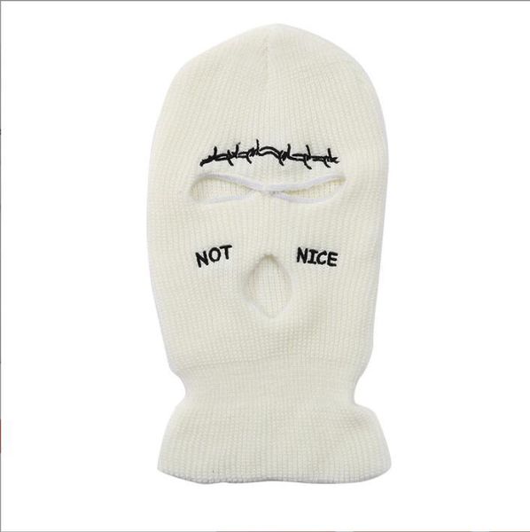 Vollgesichtsmaske, Strickmützen, Sturmhaube, Radmütze, bestickte Piratenhüte, drei-Loch-Halsmanschette, wärmer, winddicht, Kopfbedeckung für Fahrrad, Ski, Reiten, RRB16567