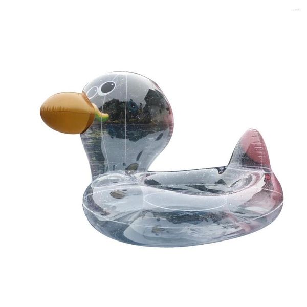 Badezubehör-Set, transparent, niedlicher Enten-Schwimmring, Sommer-Baby-aufblasbare schwimmende Wasserwerkzeuge, aufblasbare Aufsitz-Pografie-Requisiten