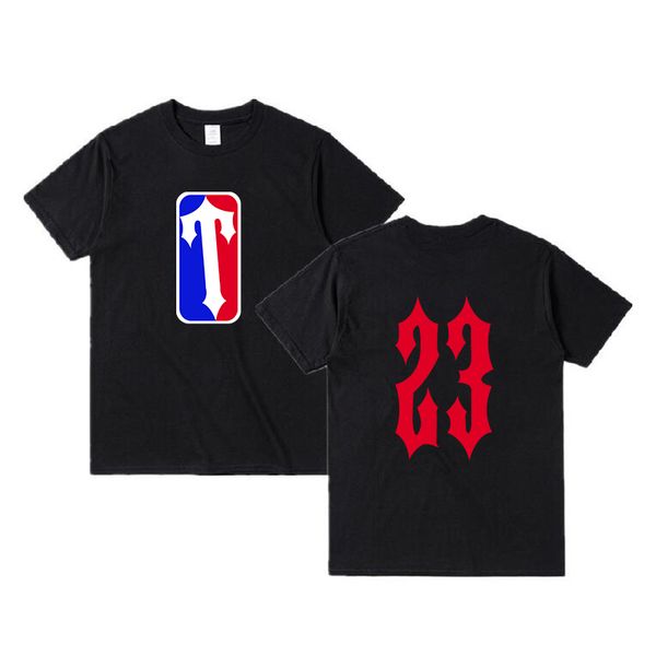 Trapstar Designer New LOGO 23 T Shirts Men Woman Fashion Clothing T-shirt 100% Cotton Summer Tee Brand Tops S-XXL Size