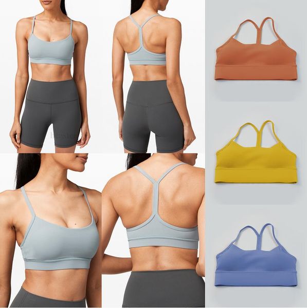 Y Yoga sutiãs femininos roupa íntima esportiva lixa dupla face apertado cinto fino sexy tanques lindo colete traseiro sling wear sutiã Und245p