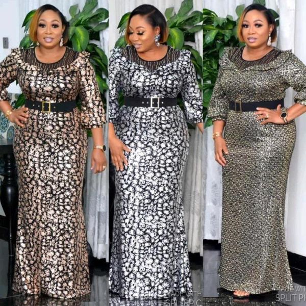 Roupas étnicas 2022 Plus Size African Print Long Maxi Vestidos para mulheres 4xl 5xl 6xl Dashiki Robe Roupas Africa Dress Christmas