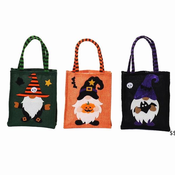 Decora￧￵es de Natal Handbag Kids Gift Candy Bag Sacos de linho para Festival Party sem rosto Doll Wholesale Sea Shipping JNC11