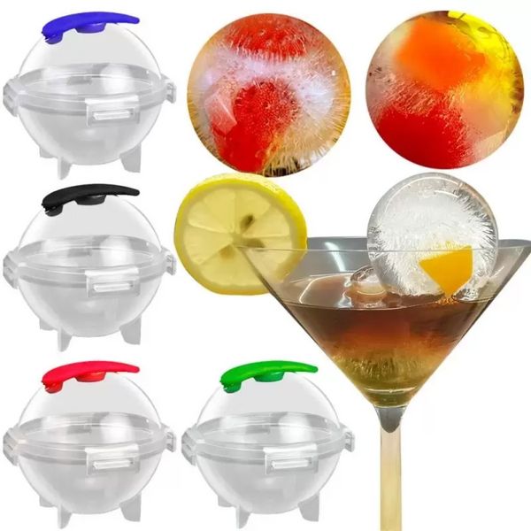 Neue 5CM Runde Ball Werkzeug Ice Cube Mold DIY Eismaschine Kunststoff Form Whiskey Tablett für Bar Küche Gadget Zubehör P1021