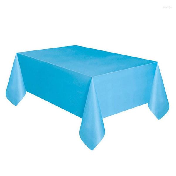 Столовая ткань 1pcs 137 см x 274 см Wegwerp Tafelkleed Grote Plastic Rechthoek Tafel Dekken Doek Vegen Schoon Party Covers Voor Thuis