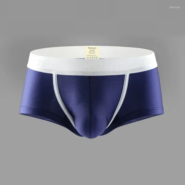 Mutande Intimo da uomo Borsa a marsupio a U a vita bassa Push Up Design Disegno Tessuto Boxer traspiranti sexy