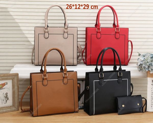 02A Borsa a tracolla Moda donna Luxurys Borsa famoso designer classico Due pezzi set donna Borse a tracolla Borsa tote femminile Cartella con portafoglio Borsa in pelle PU