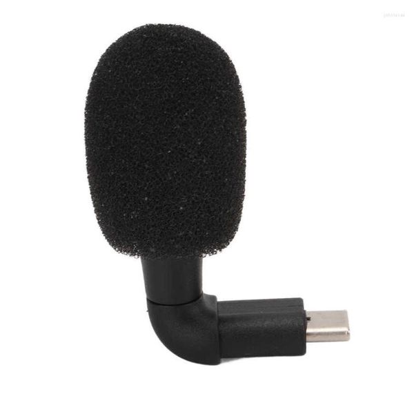 Mikrofone Typ-C-Stecker, Smartphone-Video-Mini-Mikrofon, Mobiltelefon, omnidirektional, hohe Empfindlichkeit, 90°-Winkel und Abspielmikrofon