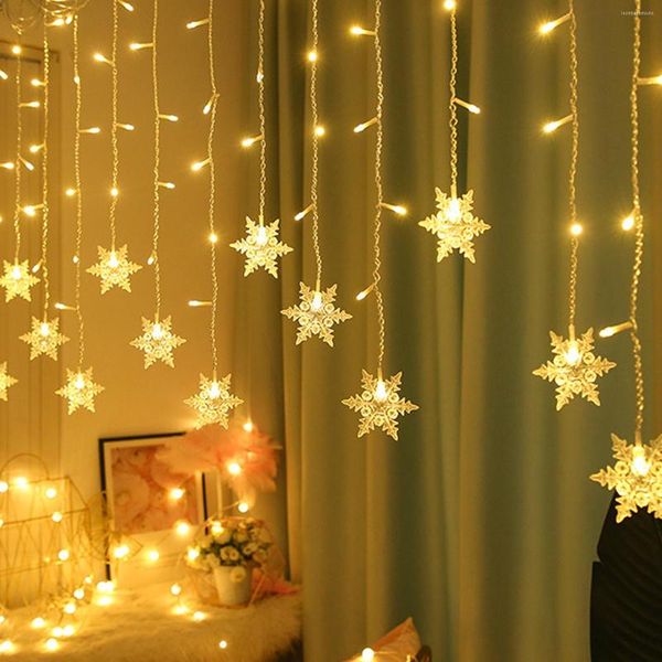 Strips LED -Schnur Lichter Vorhang Fenster Licht Eiszapfen 4m96 PC Material transparent f￼r Garland Hochzeitsfeier Weihnachten