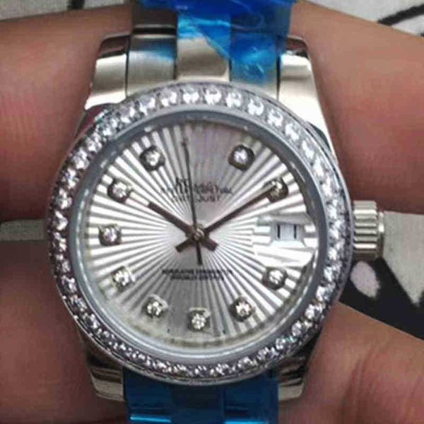 SUPERCLONE Datejust DATE c Safir Tasarımcı Saat Otomatik Makineler Lüks Erkek Mekanik Bayan İnci Beyazı Fan Desenli Geneva Es for Men