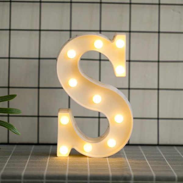 Numeri arabi LED Night Light Famiglia Compleanno Celebrazione del matrimonio Amore a forma di cuore 26 Lettera inglese Lampada natalizia RRA95