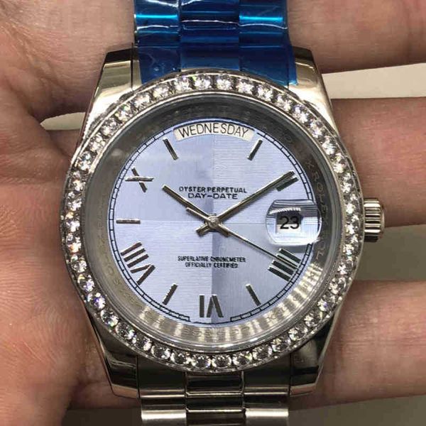 Erkekler Lüks Saat Süperclone Datejust Tarihi C Safir Tasarımcı İzle Otomatik Makineler Lüks Erkekler Mekanik Günlük İnci Beyaz Çift Cenevre ES Erkekler