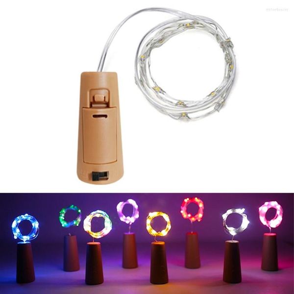 Cordas 1m 2m 3m garrafa de cortiça LED LED LUZES DE Fada fada guirlanda de natal árvore de casamentos de festas de decoração bar